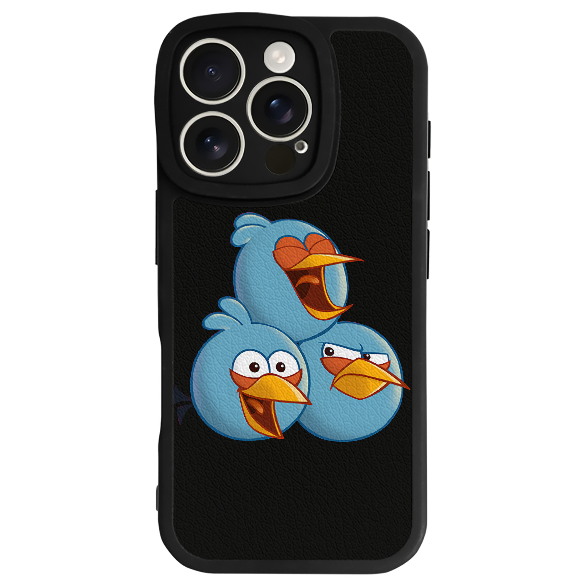 （画像用） Angry Birds アングリーバード 【iPhone 16シリーズ対応】シリコンスマホケース（レザー調） 材質：シリコン